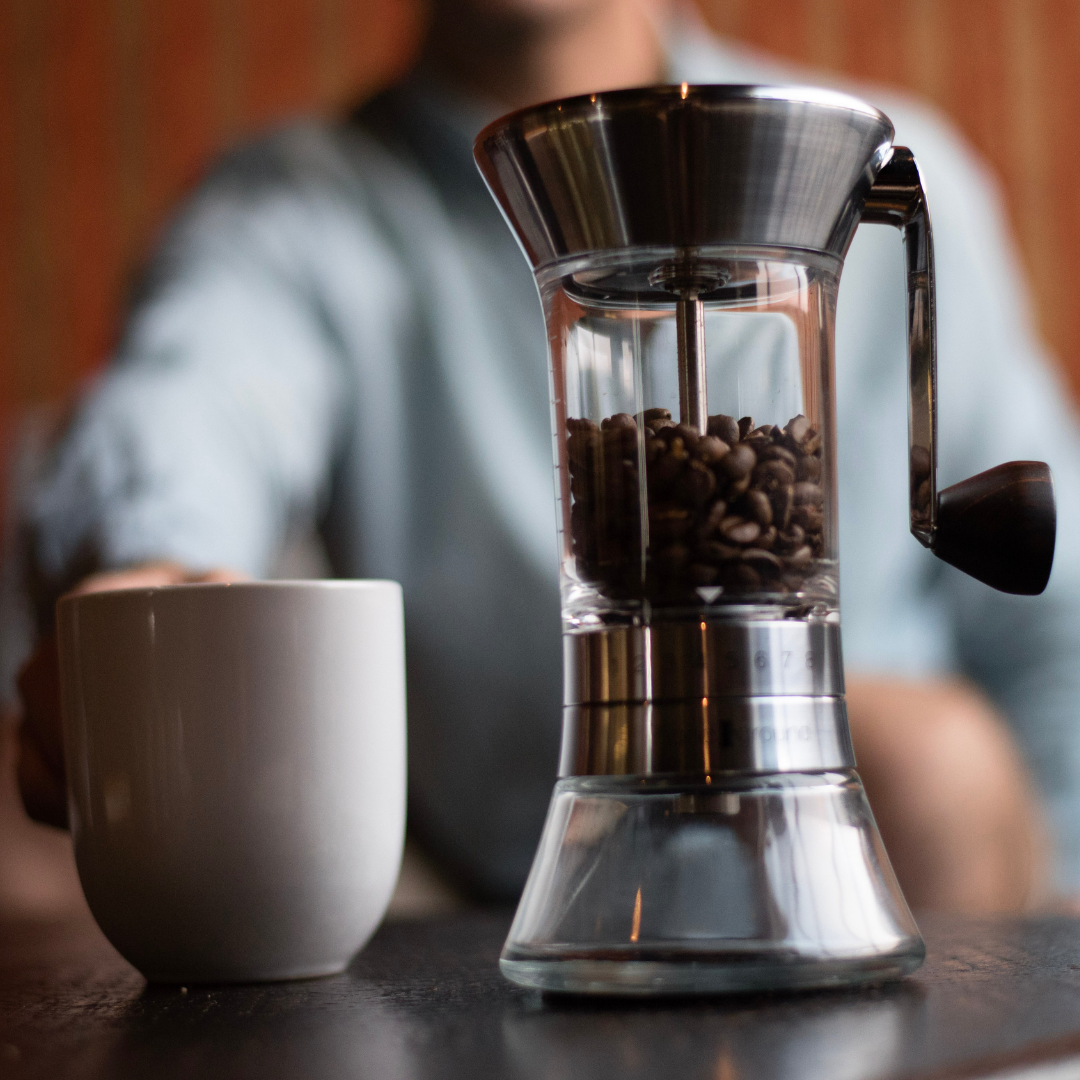 (UK Only) Handground Precision Manual Coffee Grinder: Nickel